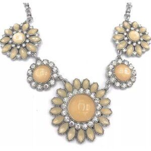 lia sophia Necklace Christina’s Joy Statement Floral Yellow silver
